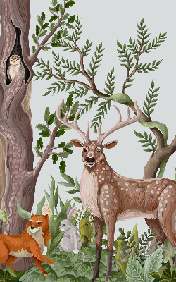 Store intérieur pour animaux de la forêt