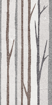 Store intérieur de troncs d'arbres