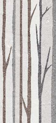 Store intérieur de troncs d'arbres