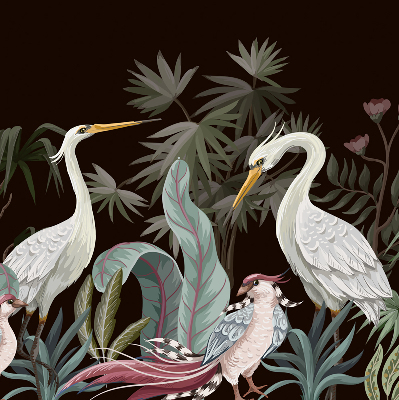 Oiseaux dans les feuilles pour intérieur