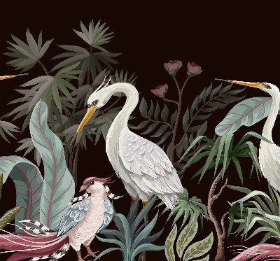 Oiseaux dans les feuilles pour intérieur