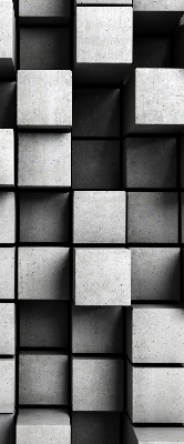 Store intérieur en cubes de pierre