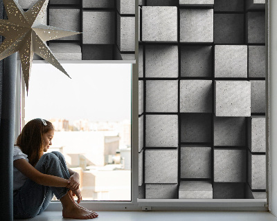 Store intérieur en cubes de pierre