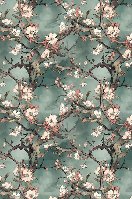 Store enrouleur fleurs sur l'arbre