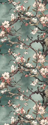Store enrouleur fleurs sur l'arbre