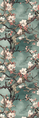 Store enrouleur fleurs sur l'arbre