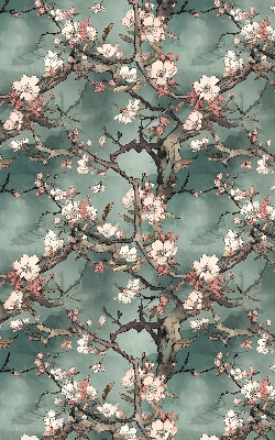 Store enrouleur fleurs sur l'arbre