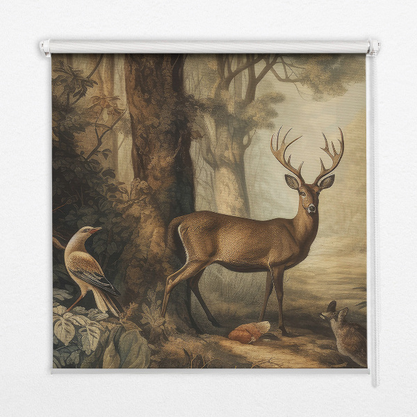Store intérieur pour les animaux de la forêt