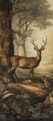 Store intérieur pour les animaux de la forêt