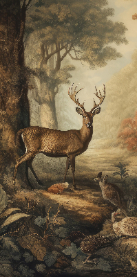 Store intérieur pour les animaux de la forêt