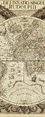 Store enrouleur pour carte du vieux monde