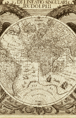Store enrouleur pour carte du vieux monde