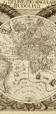 Store enrouleur pour carte du vieux monde