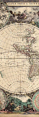 Store intérieur carte du monde