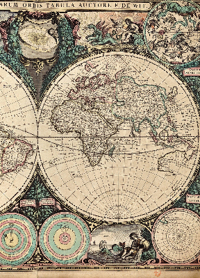 Store intérieur carte du monde