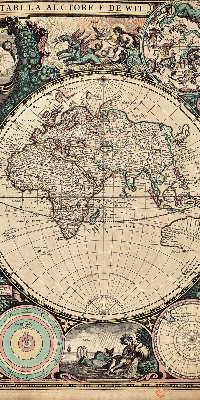 Store intérieur carte du monde
