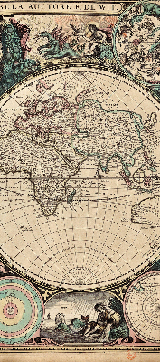 Store intérieur carte du monde