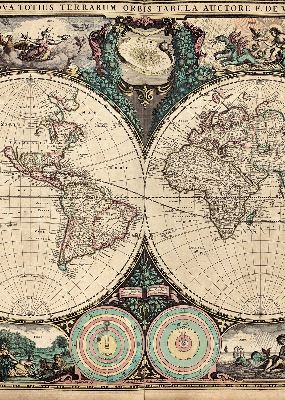 Store intérieur carte du monde