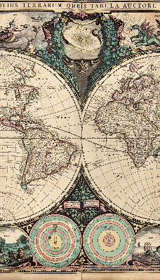 Store intérieur carte du monde