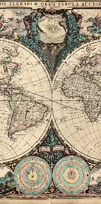 Store intérieur carte du monde