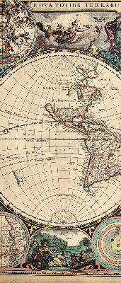 Store intérieur carte du monde