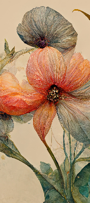 Store intérieur fenêtre de fleur