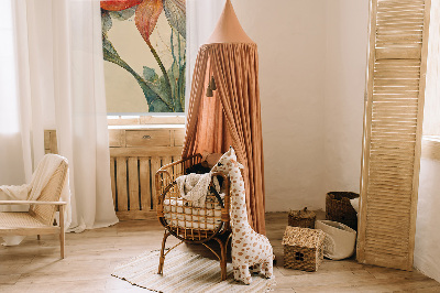 Store intérieur fenêtre de fleur
