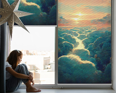 Store intérieur coucher de soleil