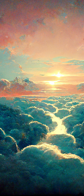 Store intérieur coucher de soleil