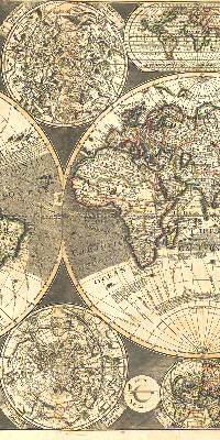 Store intérieur carte du monde