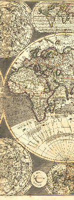 Store intérieur carte du monde