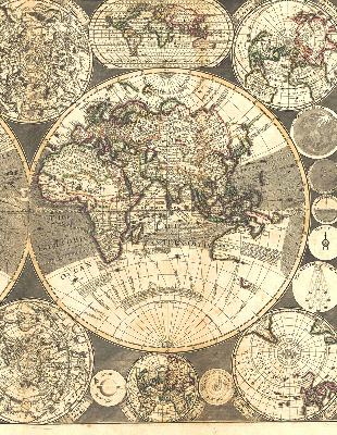Store intérieur carte du monde