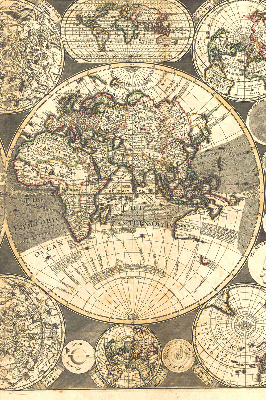 Store intérieur carte du monde