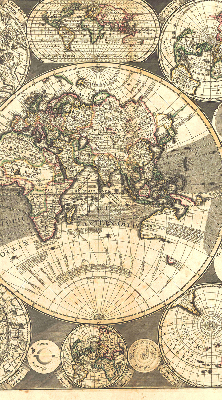 Store intérieur carte du monde