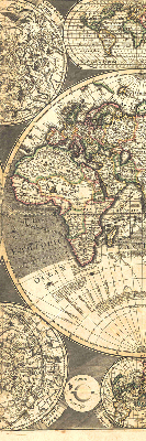 Store intérieur carte du monde