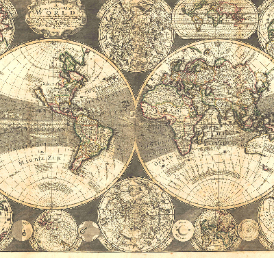 Store intérieur carte du monde