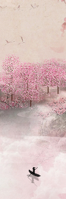 Store enrouleur jardin des cerisiers en fleurs