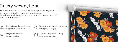 Fleurs et grues pour intérieur