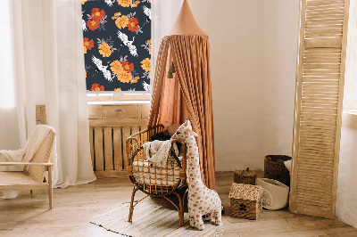 Fleurs et grues pour intérieur