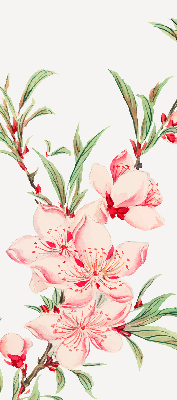 Store intérieur fleur rose