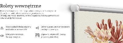 Store intérieur fenêtre pour fleur tombante