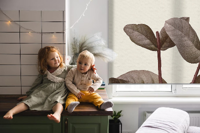 Store intérieur fenêtre pour fleur tombante