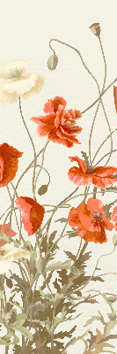 Store enrouleur coquelicots