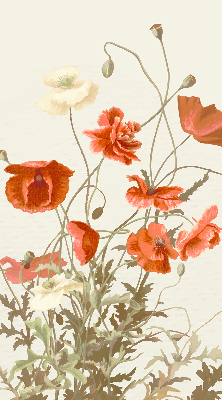 Store enrouleur coquelicots