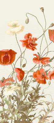 Store enrouleur coquelicots