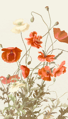 Store enrouleur coquelicots