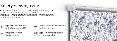 Store intérieur fenêtre pour fleurs sauvages