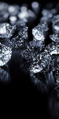 Store enrouleur occultant à motif diamants et paillettes