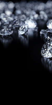 Store enrouleur occultant à motif diamants et paillettes