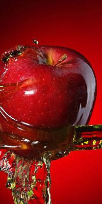 Store enrouleur occultant pomme rouge dans les profondeurs